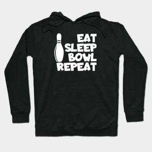 Bowling eat sleep bowl repeat Hoodie